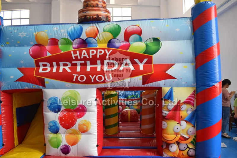 Standard Inflatable Multiplay Bouncy Castles Happy Birthday